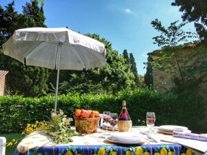 Giardino privato attrezzato appartamento Granaio