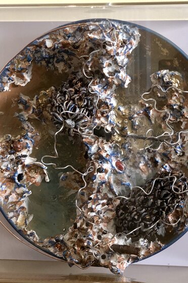 Box-Es n.1114 the lake 2018 - cm.32x32x12 Box-Es n.1114 the lake 2018 - cm.32x32x12