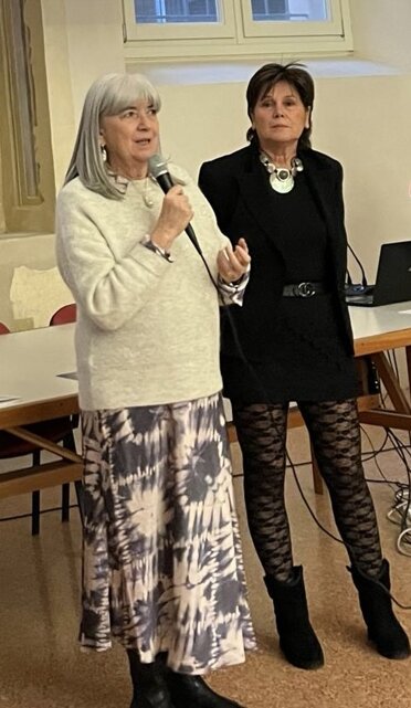 ... con la Preside del Liceo Artistico IsArt