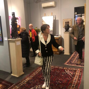 Tinamaria durante l'esposizione Londinese Novembre Tinamaria durante l'esposizione Londinese - Novembre 2022