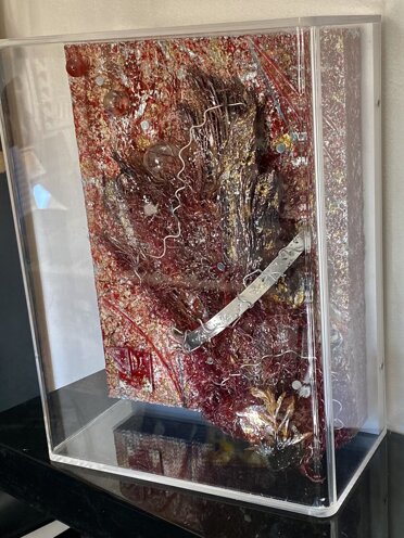 Box-Es n. 1133 the palm 01/ 2022 - cm.33x43x18 Box-Es n. 1133 the palm 01/ 2022 - cm.33x43x18