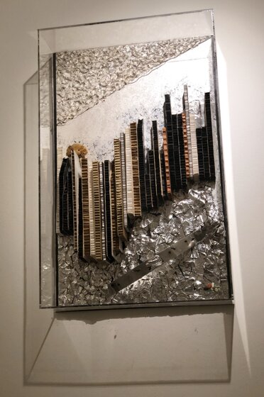 Box-Es n.1098 urban agglomerations 2014 - cm.82x50x13 Box-Es n.1098 urban agglomerations 2014 - cm.82x50x13