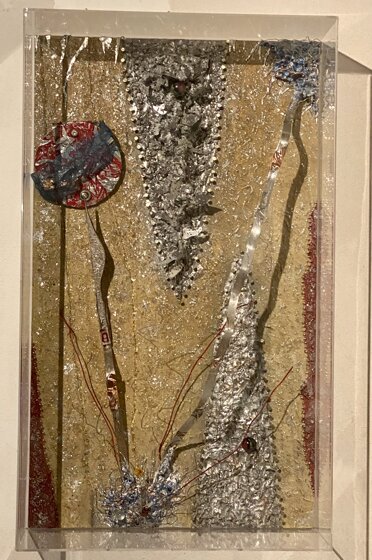 Box-Es n.1116 metals and colors 2018 - cm.71x121x26 Box-Es n.1116 metals and colors 2018 - cm.71x121x26