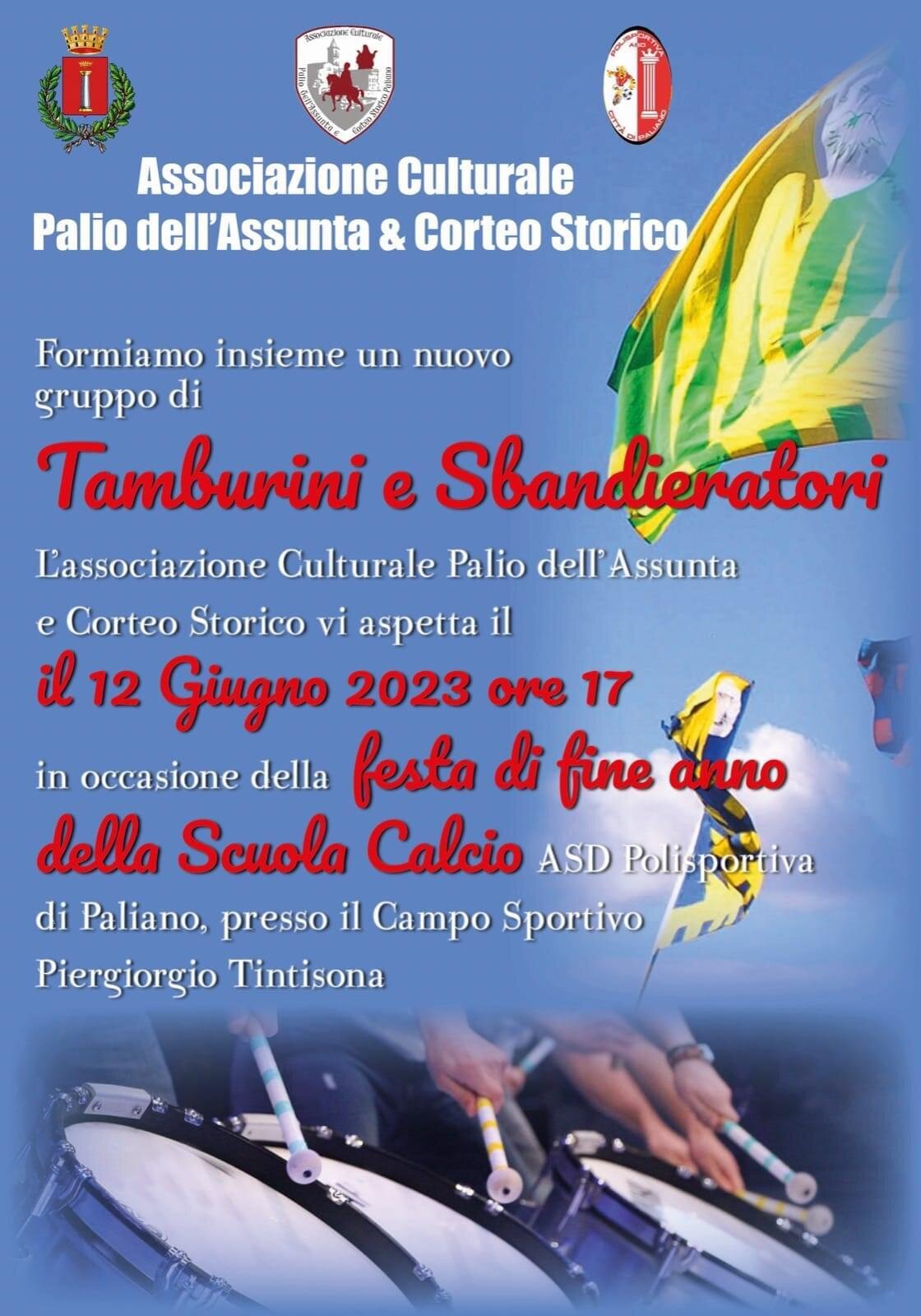 Diventa anche tu un nostro tamburino!!