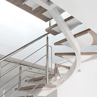 Lefonoso scale monotrave particolare della struttura portante curvo elicoidale Lefonoso scale monotrave particolare della struttura portante curvo elicoidale