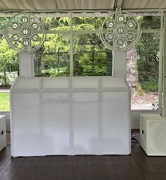 Impianto audio bianco