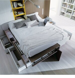 Dielle Modus - Progetto cabina armadio con letto