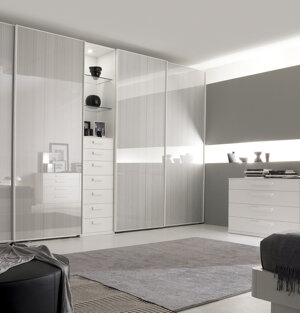 S75 - Composizione armadio ad ante scorrevoli