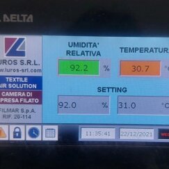 Sistema di regolazione Sistema di regolazione per camera di ripresa filato