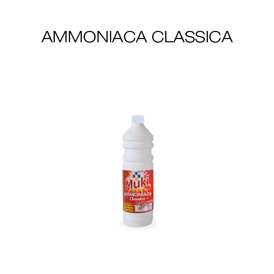 Ammoniaca classica sgrassa, lucida e pulisce a fondo superfici, pavimenti, tappezzerie e porte. Ammoniaca classica sgrassa, lucida e pulisce a fondo superfici, pavimenti, tappezzerie e porte.