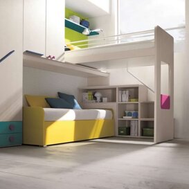 Composizione R3 Ampia scelta di pratici letti contenitori, con differenti colori e finiture disponibili