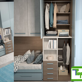 Composizione A1 Ampia componibilità, con moduli per utilizzi molteplici, personalizzabili in ogni componente