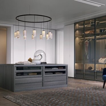 Sistema PL4 Sistema armadio ampia componibilità Dresser Ante vetrina