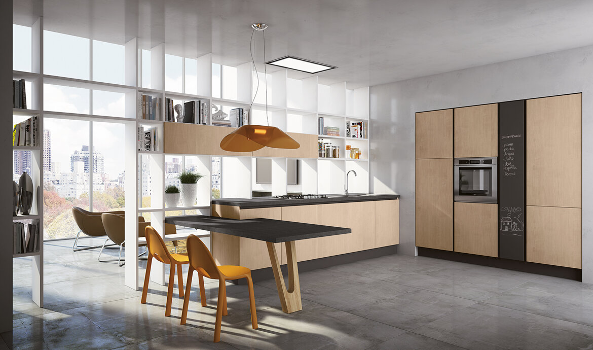 La componibilit� di questo modello consente di creare dei sistemi parete integrati con il living