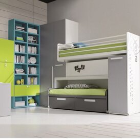 Composizione C5 Varie possibilità di scelta nel vasto campionario colori, finiture e componenti