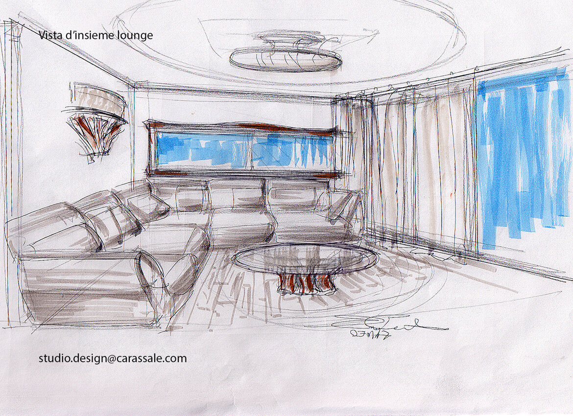 Interior design: studio compositivo e inspirational concept con tecnica manuale Interior design: studio compositivo e inspirational concept con tecnica manuale