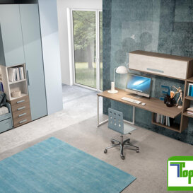 Composizione A1 Workstation trasformabile, a seconda degli utilizzi quotidiani