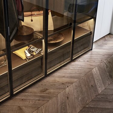 Sistema PL4 Sistema armadio ampia componibilità Ante vetrina