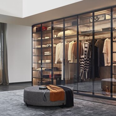 Sistema PL2 Sistema armadio ampia componibilità Ante vetrina