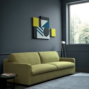 Trasformabile BD2 Seduta in poliuretano espanso D35. Schienali in poliuretano espanso D18. Rete metallica elettrosalda