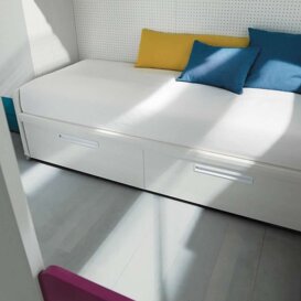 Composizione R3 Il praticissimletto contenitore con vani estraibili frontali