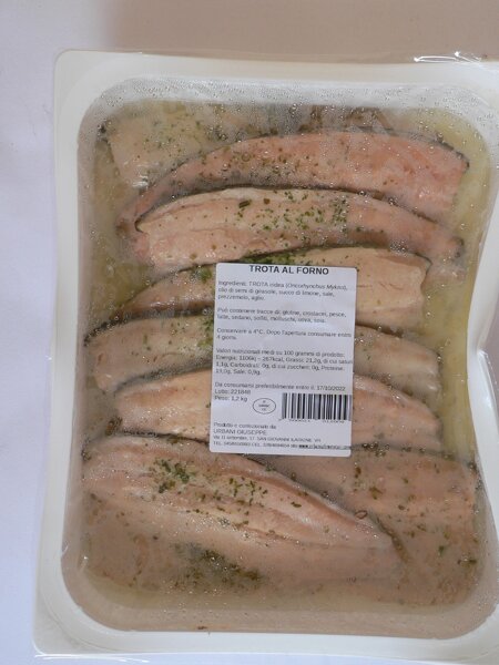 filetto di trota al forno 1kg