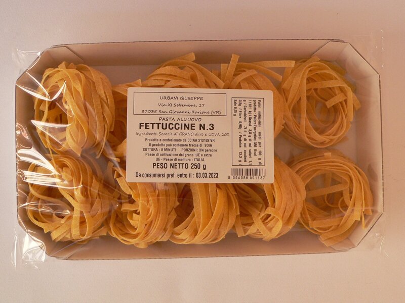 pasta secca all'uovo