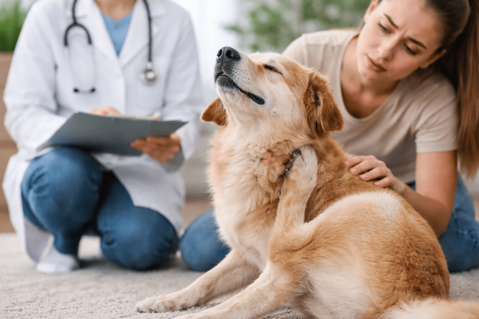 cane che si gratta prurito dermatite allergia veterinario milano