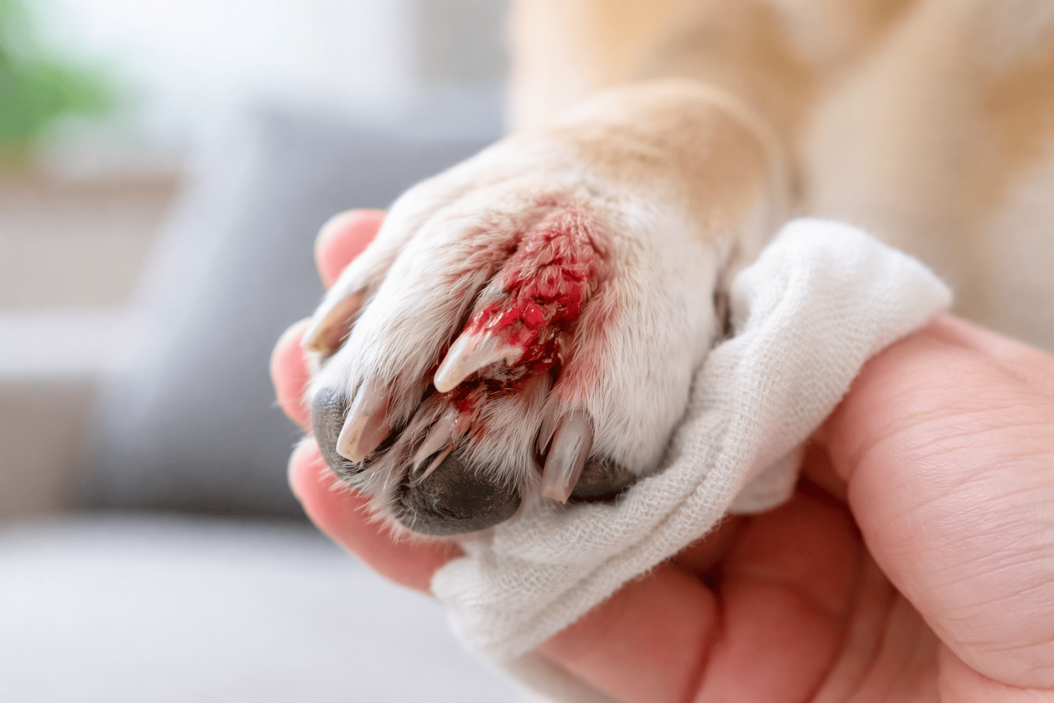 unghia rotta cane veterinario a domicilio Milano controlla zampa cane