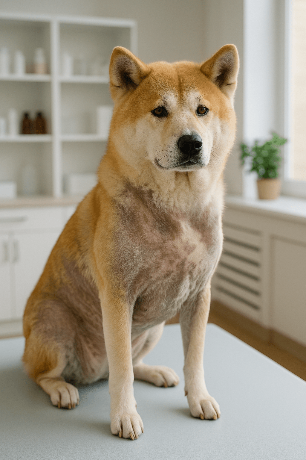Alopecia post tosatura nell'Akita-Inu: perchè evitarla e come gestirla.