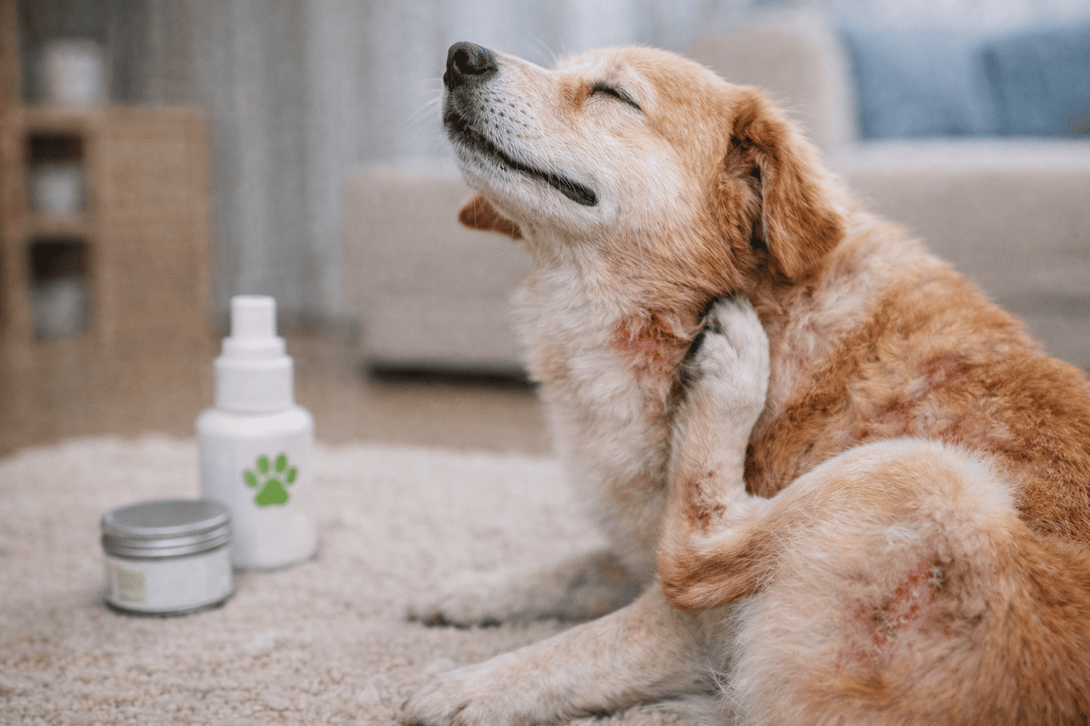 Dermatite nel cane: sintomi, cause e cosa fare.