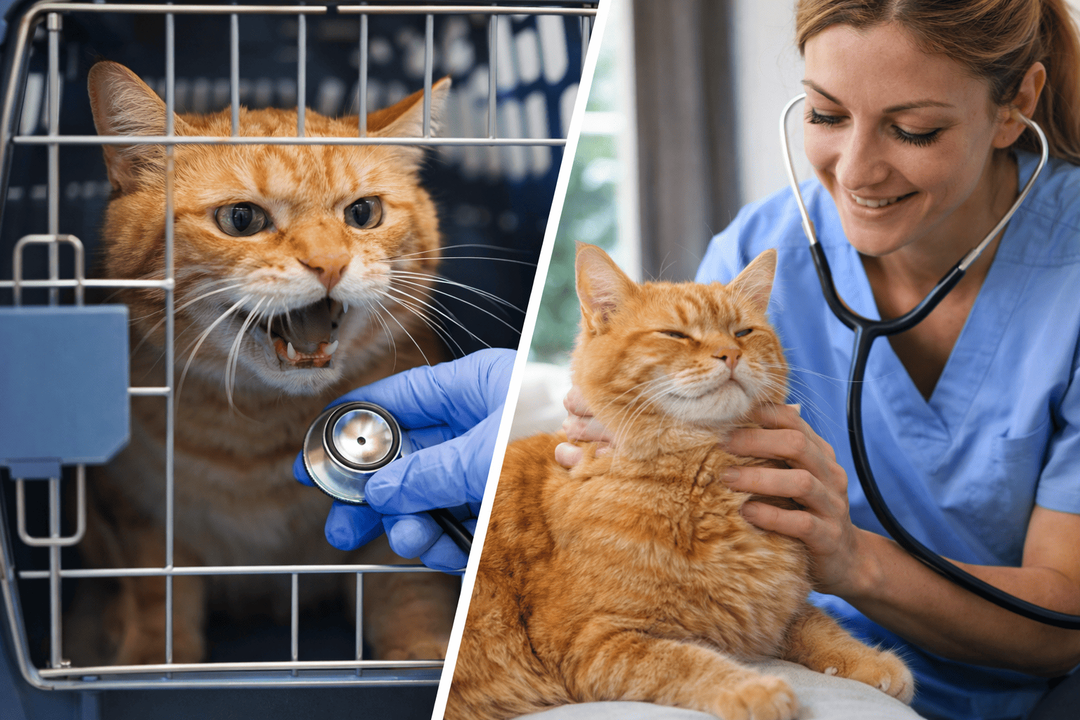 gatto stress veterinario paura trasportino visita veterinaria a domicilio milano gatto ansioso