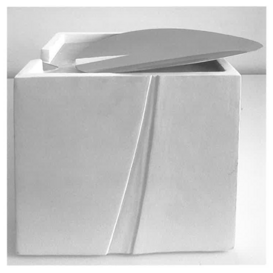 Trasfigurato, 2007 gesso, acciaio e cera 27x27x29 cm Trasfigurato, 2007 gesso, acciaio e cera 27x27x29 cm