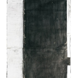 Purgatorio, la porta opaca 2002 carboncino e pigmento su carta 300x100 cm