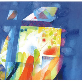 Moondance, 2006 water color on paper, 35x50 cm