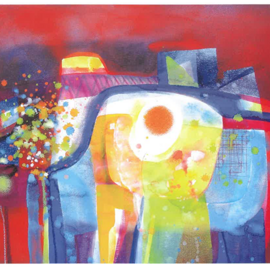 Easter Table, 2006 water color on paper, 56x76 cm
