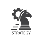 strategy-icon-startup-logo-template-illustration-free-vector