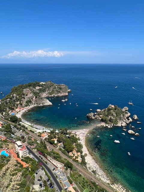 Private Pursuit Sicily - Premium Yacht Charter Anchorage and Exclusive Marine Excursions at Isola Bella Taormina