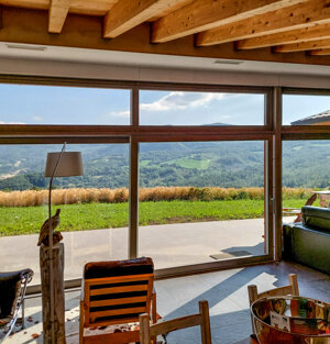 Porte-finestre scorrevoli per totali m. 7.5 x 2.6