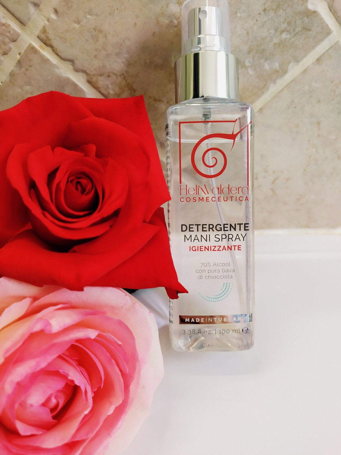 Spray igienizzante con bava di chiocciola purissima