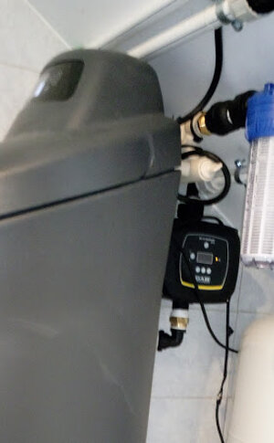 trattamento acqua con addolcitore e filtrazione