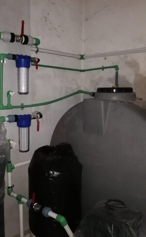 trattamento acqua con addolcitore e filtrazione