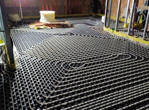 impianto a pavimento radiante