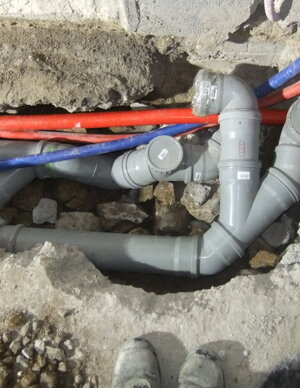 impianto scarico in PP