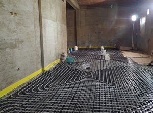 impianto a pavimento radiante