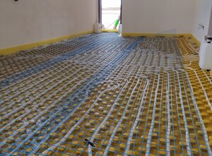 impianto a pavimento radiante