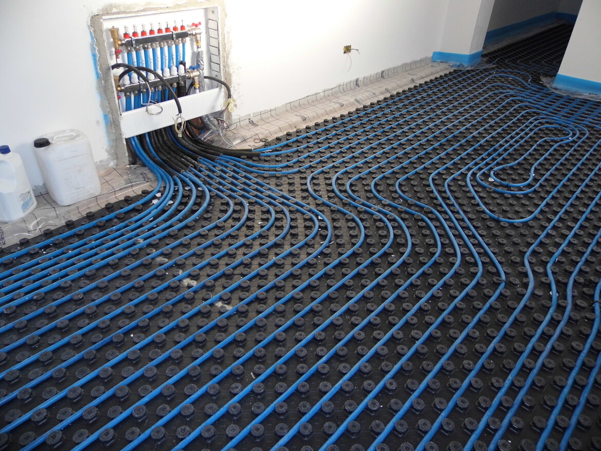 impianto a pavimento radiante