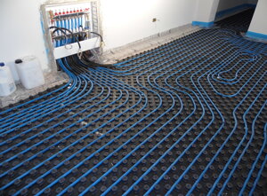 impianto a pavimento radiante