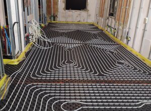 impianto a pavimento radiante