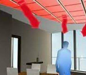 sistema radiante a soffitto